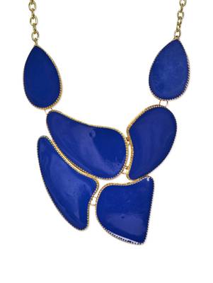 Royal Blue Bold Uneven Neckpiece 1