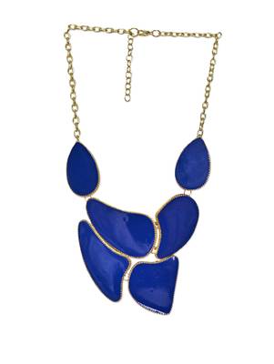 Royal Blue Bold Uneven Neckpiece 2
