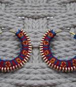 color carnival- handmade hoops MAROON