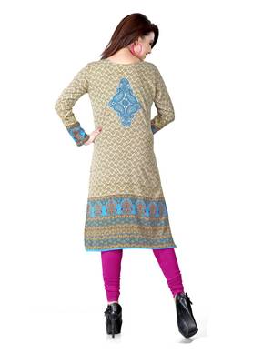 Multicolor american crepe printed kurti 2