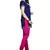 Purple american crepe printed kurti