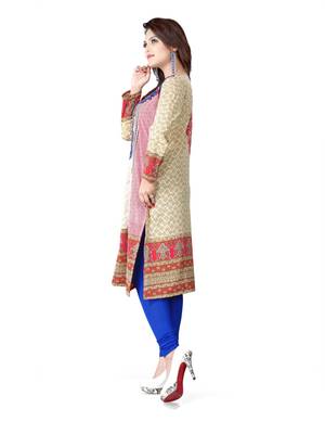 Multicolor american crepe printed kurti 3