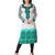 Green and white american crepe printed kurti