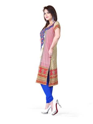 Multicolor american crepe printed kurti 3