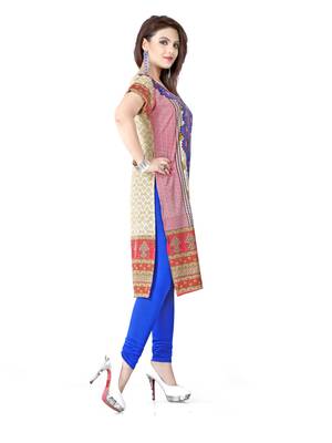Multicolor american crepe printed kurti 4