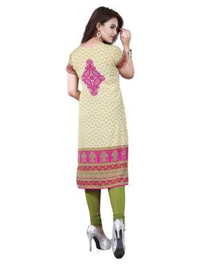 Multicolor american crepe printed kurti 4