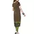 Black and green american crepe printed kurti