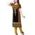 Black and yellow  american crepe printed kurti