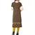 Black and yellow  american crepe printed kurti