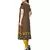 Black and yellow  american crepe printed kurti