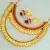 JFL - Traditional Ethnic Temple Laxmi Goddess Coin One Gram Gold Plated Designer Necklace Set