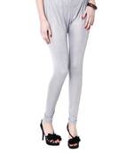 Dee Fashion House Silver Shimmer Lycra Party Wear Legging.