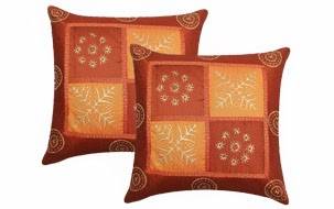 polysilk cushion cover- set of 2 1