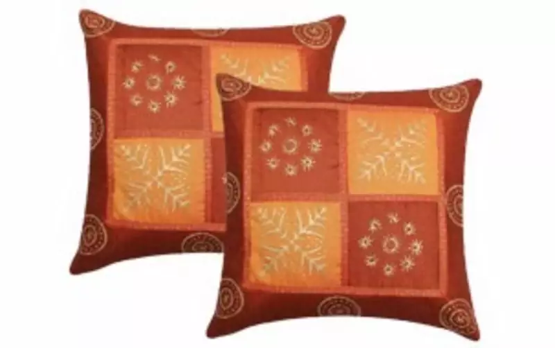 polysilk cushion cover- set of 2