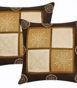 Brown color cushion cover- set of 2