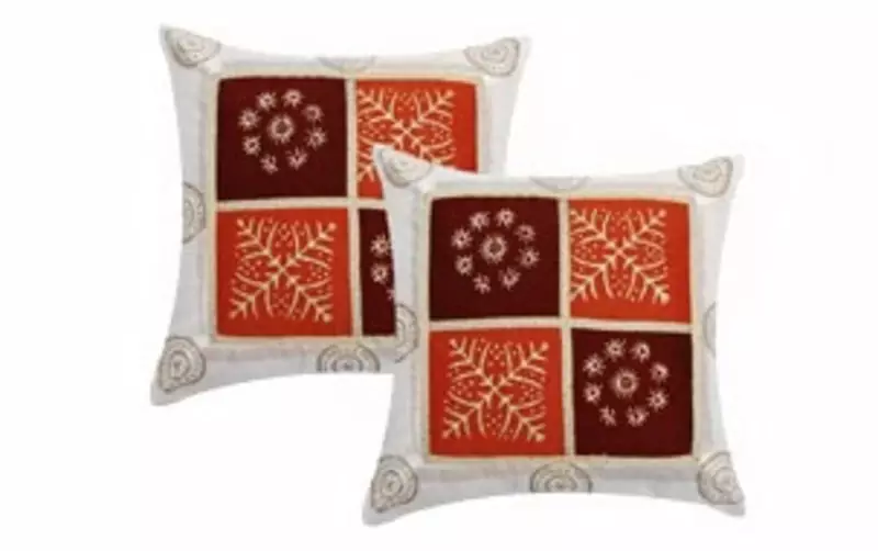 polysilk cushion cover- set of 2