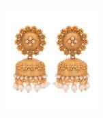 Copper Jhumki Wedding & Engagement Earrings