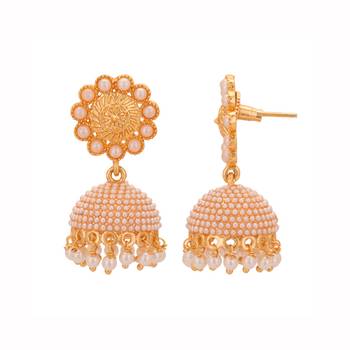 Copper Jhumki Wedding & Engagement Earrings 2