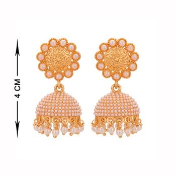 Copper Jhumki Wedding & Engagement Earrings 4