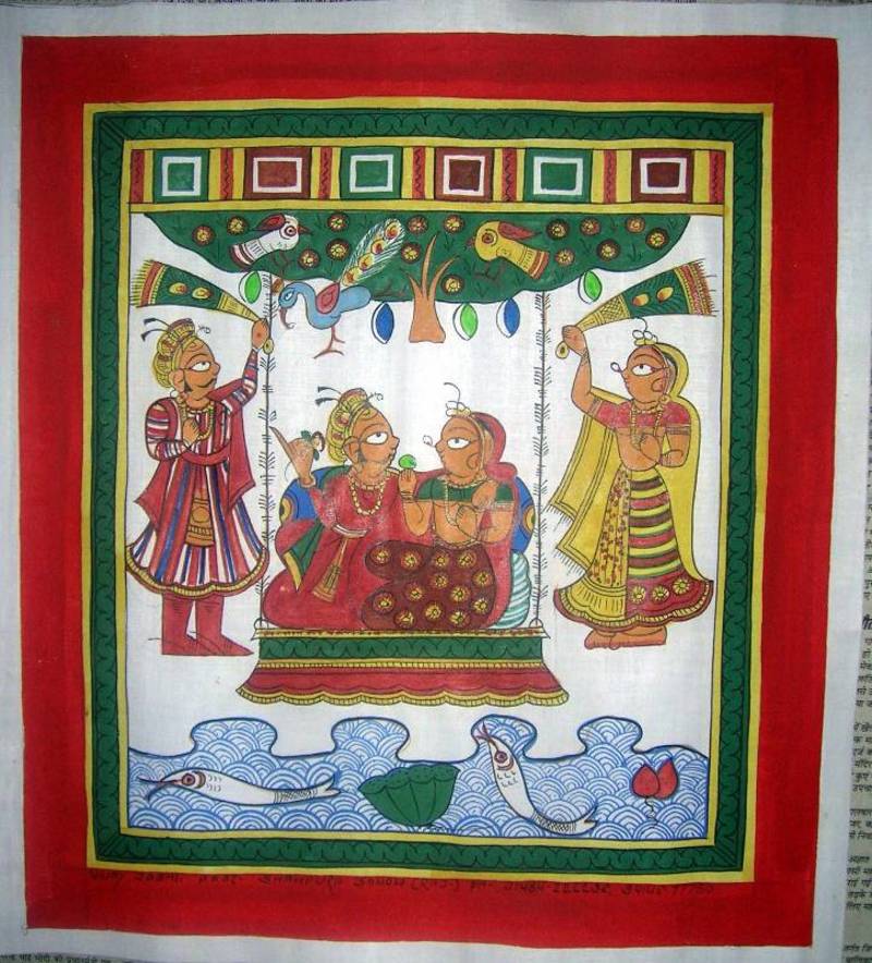 Traditional painting( Folk Art) Phad Painting, Rajashtan