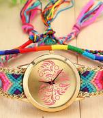 New Fashion Women Braided Rope Wrist Watch