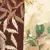 Brown and beige georgette embroidered kurti