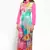 Multicolor satin digital print kurti