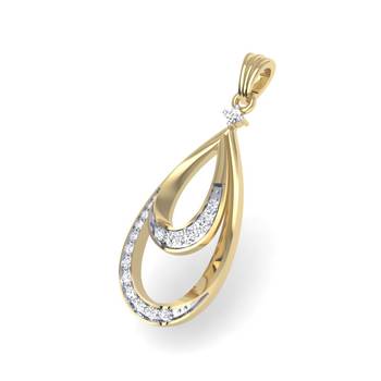 18Kt Pure Gold The Shining Lotus Earrings By Jewellery Bazaar 1