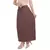 Brown plain cotton lycra skirts
