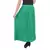 Green plain cotton lycra skirts