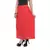 Red plain cotton lycra skirts