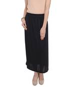 Black plain cotton lycra skirts