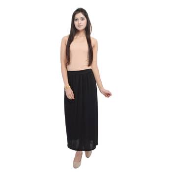 Black plain cotton lycra skirts 3