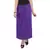 Purple plain cotton lycra skirts