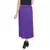 Purple plain cotton lycra skirts