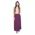 Magenta plain cotton lycra skirts