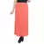 Orange plain cotton lycra skirts