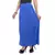 Blue plain cotton lycra skirts