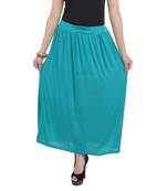 Rama green plain cotton lycra skirts