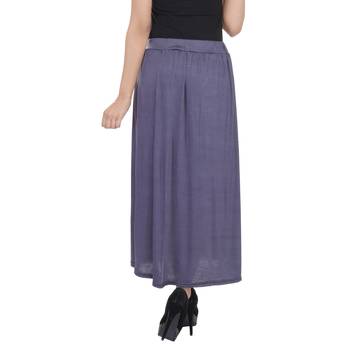 Grey plain cotton lycra skirts 2