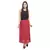 Maroon plain cotton lycra skirts