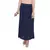 Navy blue plain cotton lycra skirts