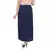 Navy blue plain cotton lycra skirts