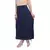 Navy blue plain cotton lycra skirts