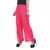 Pink wrinkled chiffon palazzo