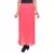 Carrot pink wrinkled chiffon skirts