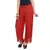 Maroon wrinkled chiffon palazzo