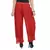 Maroon wrinkled chiffon palazzo
