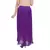 Purple wrinkled chiffon skirts