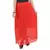 Red wrinkled chiffon skirts